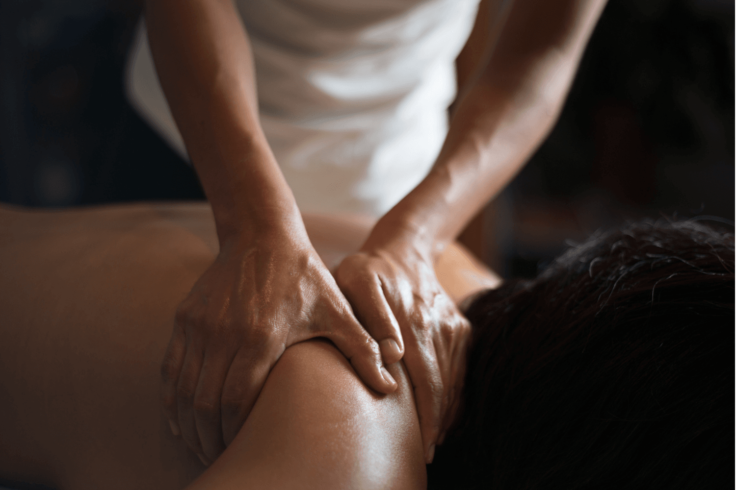 Person getting a massage
