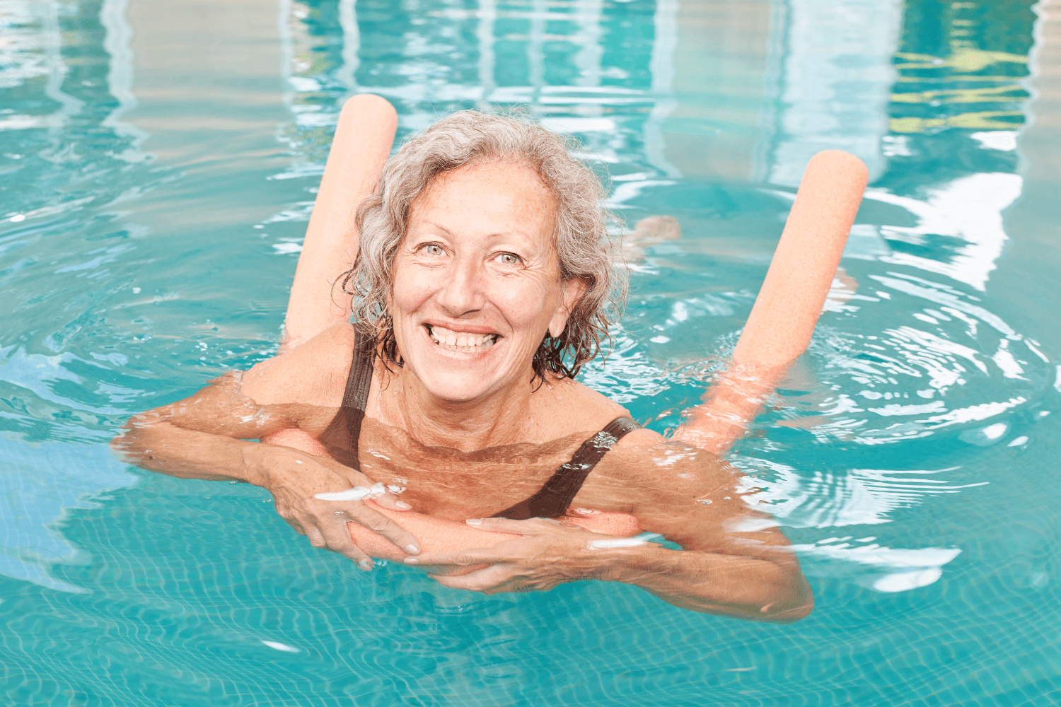 Elderly Lady Swimming