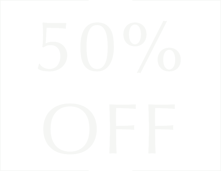 Half price* sale and trade in offer