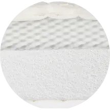 Inside of latex mattress enlarged