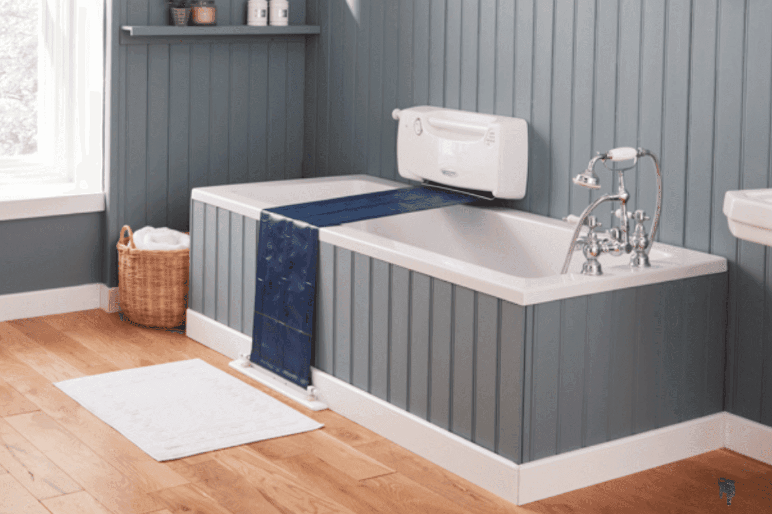 Image showing a bath lift installed into a bathroom