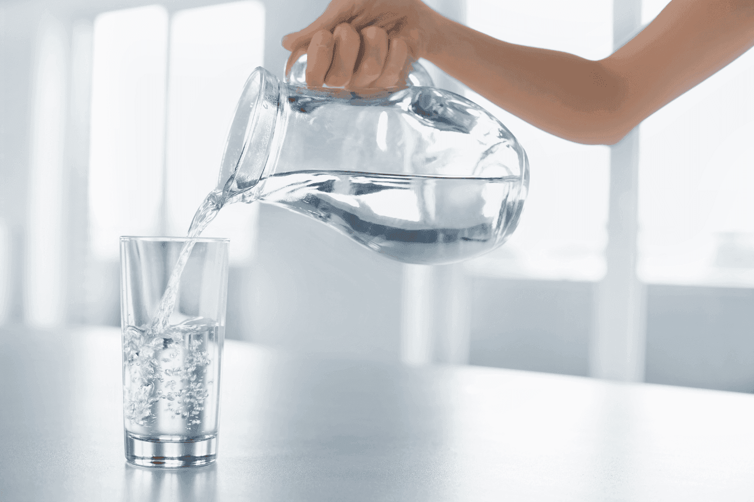 Pouring water