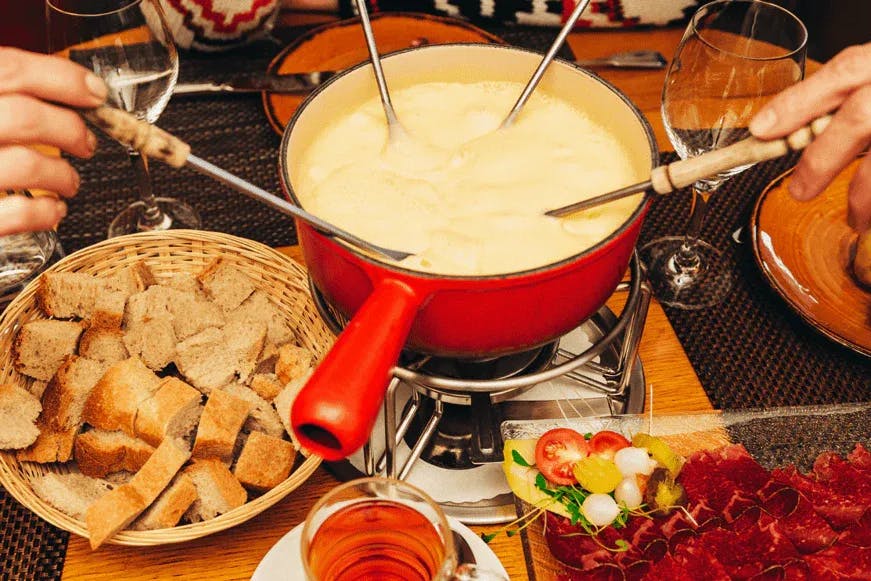 Cheese fondue set