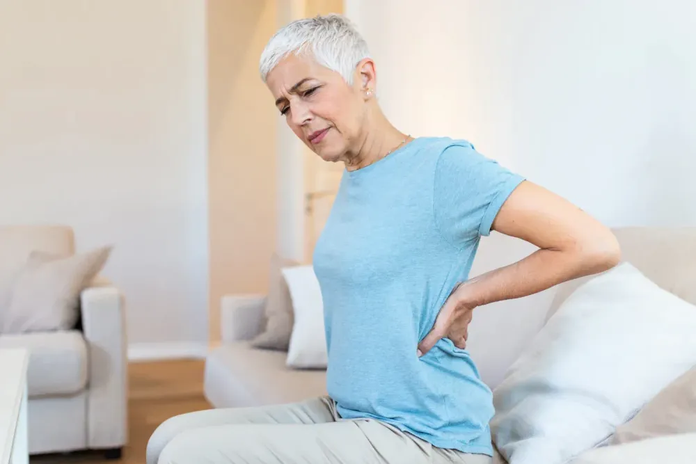Woman with a bad back