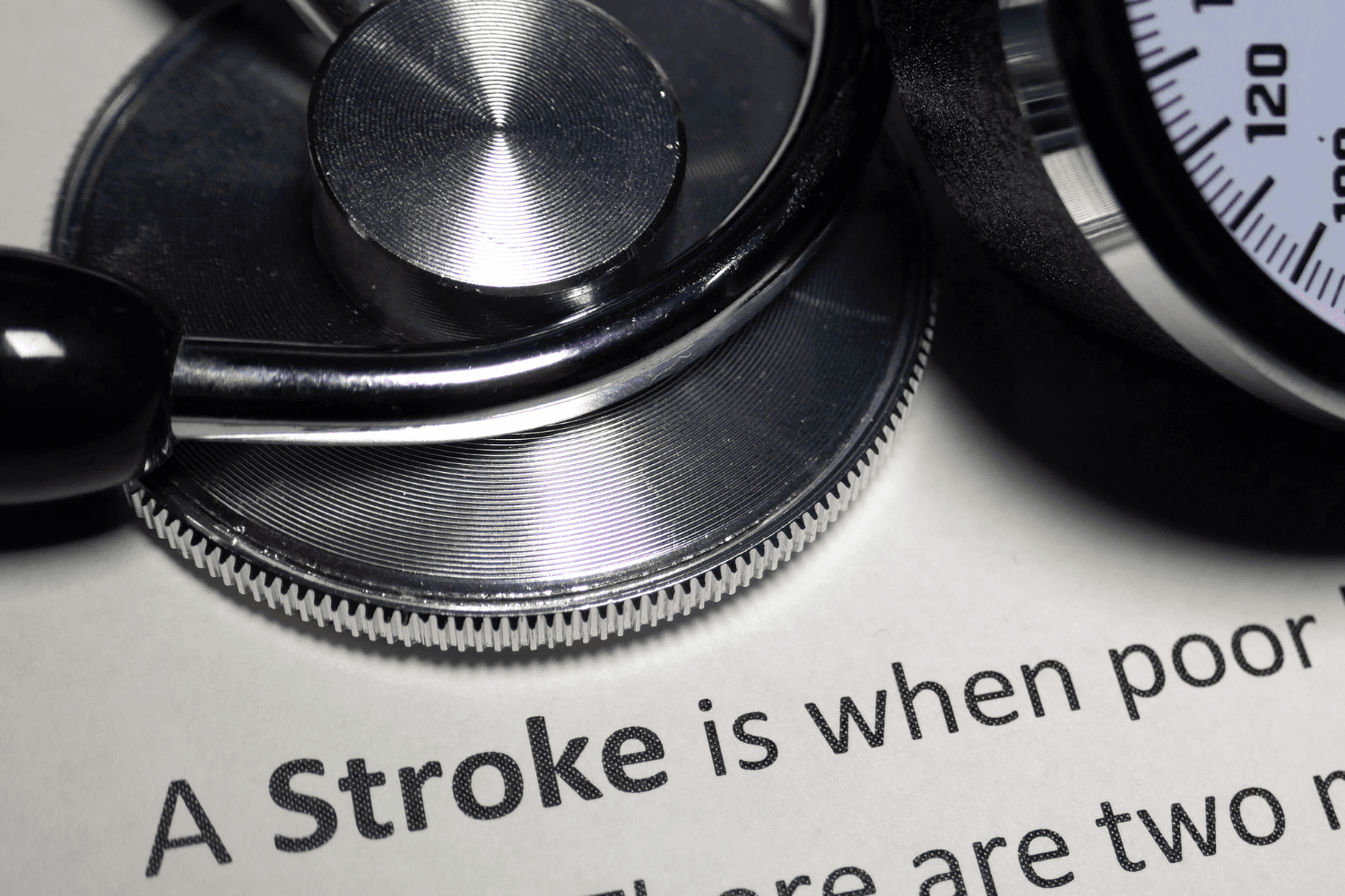 Image with sentence explaining what a stroke is