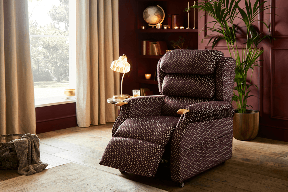 Ergonomic living room chair supporting posture for older adult